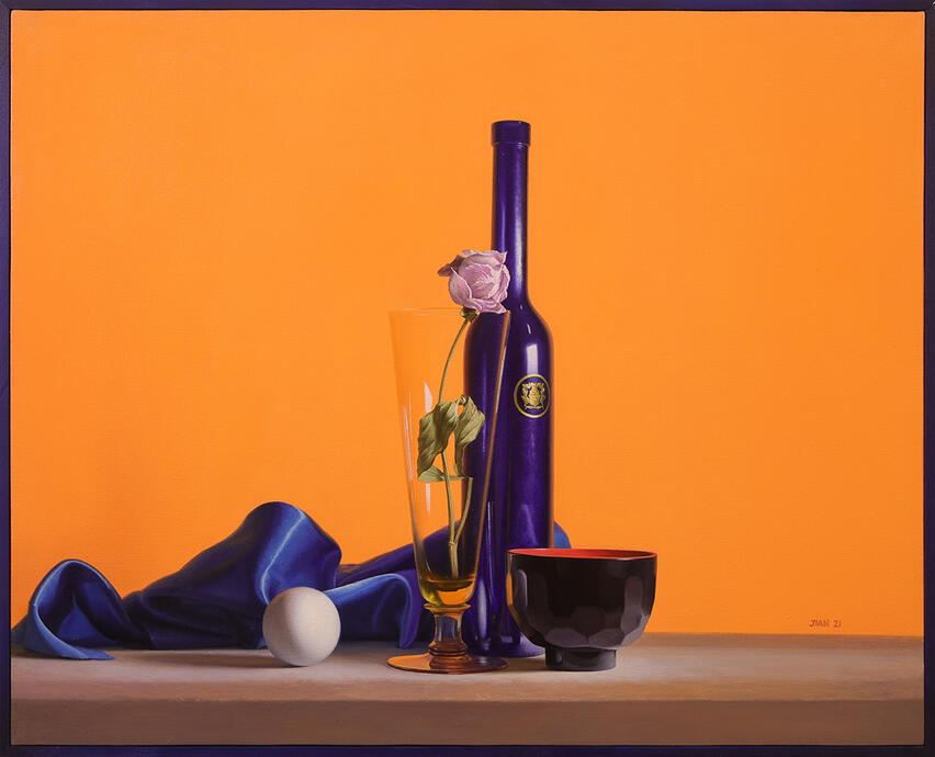 Still Life With Rose 24"X30"