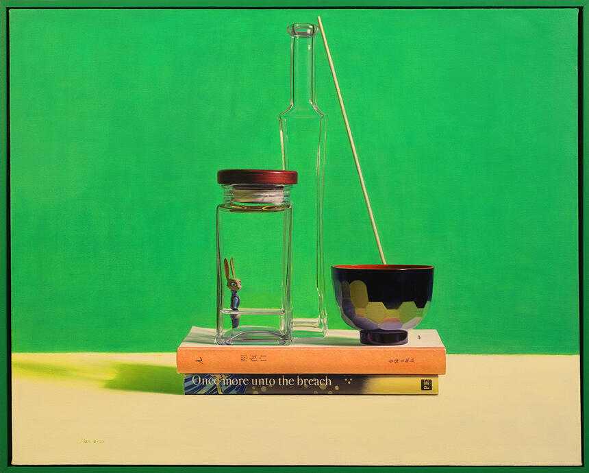 Still Life With Green Tones 24"X30"
